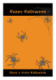 Spider Halloween Vertical Rectangle Favor Tag 1.875x2.75